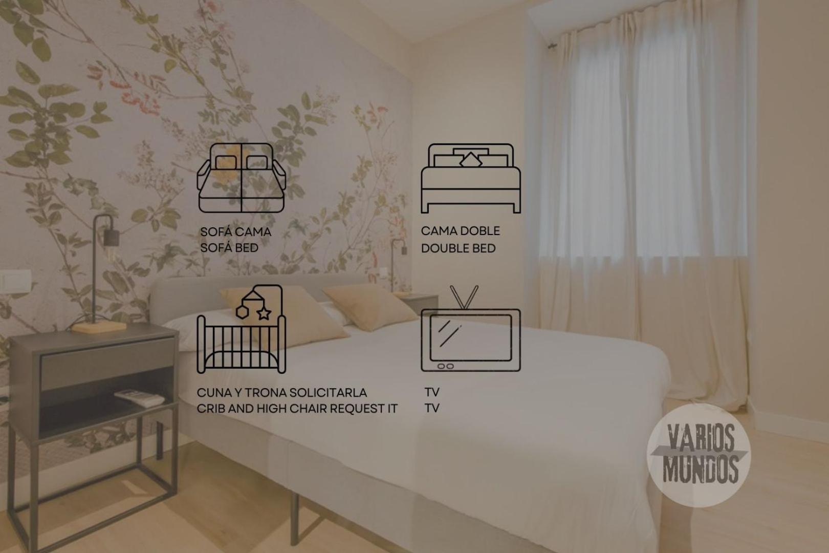 Bajo Duplex 7Pax A 5 Min De Gran Via-Malasana Madrid Luaran gambar